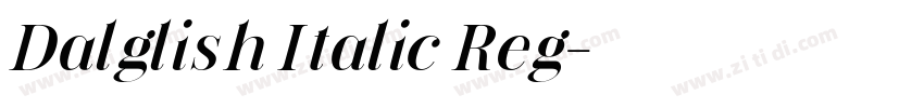 Dalglish Italic Reg字体转换